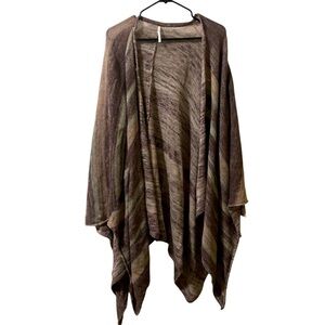 Free People The Big Trail Cape Poncho‎ Cardigan Women Size S NWT
